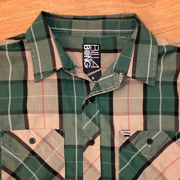 Plaid Billabong Button Down - Picture 4 of 6